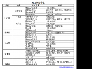 如何給自己的地方網站命名